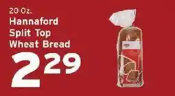 Hannaford Hannaford split top wheat bread offer