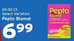 Hannaford Pepto Bismol chewables offer