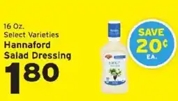 Hannaford Hannaford salad dressing offer