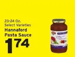 Hannaford Hannaford pasta sauce offer