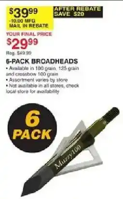Dunham's Sports Muzzy broadheads offer