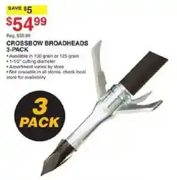 Dunham's Sports Crossbow Broadheads 3-Pack offer