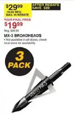 Dunham's Sports Muzzy mx-3 broadheads offer