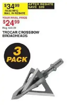 Dunham's Sports Trocars crossbow broadheads offer