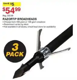 Dunham's Sports RazorTip Broadheads offer