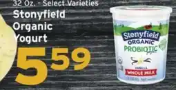 Hannaford Stonyfield organic yogurt offer