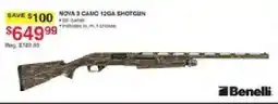 Dunham's Sports Benelli Nova 3 Camo 12ga Shotgun offer