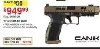 Dunham's Sports Canik Tti Combat 9mm offer