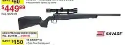Dunham's Sports Savage Axis II Precision Vortex Combo offer