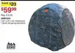 Dunham's Sports Ambush quick set spring steel blind offer