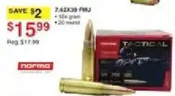 Dunham's Sports Norma tactical 7.62x39 fmj offer