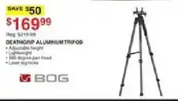 Dunham's Sports Bog deathgrip aluminum tripod offer