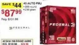Dunham's Sports Federal 45 Auto Fmj Ammo offer