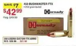 Dunham's Sports Hornady 450 Bushmaster FTX Ammo offer