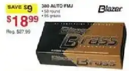 Dunham's Sports Blazer 380 Auto FMJ offer