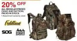 Dunham's Sports Fieldline camo and tactical packs offer