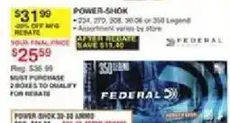 Dunham's Sports Federal power shock 30-30 ammo offer