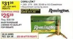 Dunham's Sports Remington core-lokt offer