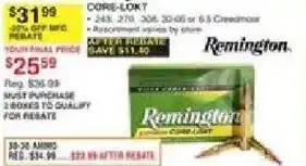 Dunham's Sports Remington core-lokt offer