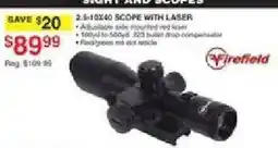 Dunham's Sports Firebird 2.5-10x40 Scope With Laser offer