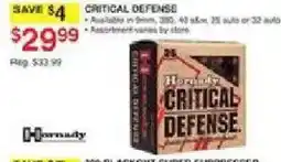 Dunham's Sports Hornady critical defense offer