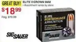 Dunham's Sports Sig Sauer elite v-crown 9mm offer