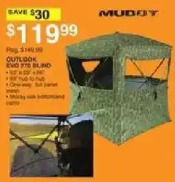 Dunham's Sports Mudit outlook evo 270 blind offer