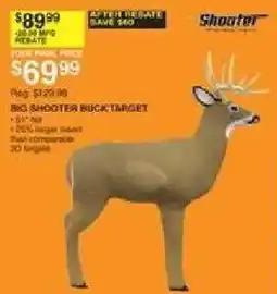 Dunham's Sports Big Shooter Buck Target offer