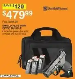 Dunham's Sports Smith & Wesson Shield Plus 9mm Optic Bundle offer