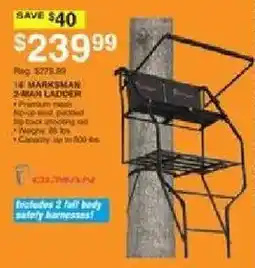 Dunham's Sports Duluth 18' Marksmen 2-Man Ladder offer
