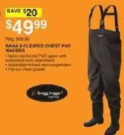 Dunham's Sports Frogg Toggs 2 Cleated Chest PVC Waders offer