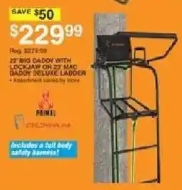 Dunham's Sports Primal Climber 22" Big Daddy with Lockjaw or 22" Mac Daddy Deluxe Ladder offer