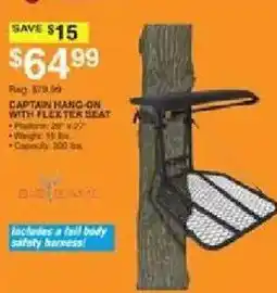 Dunham's Sports Big Game Captain Hang-On With Flextek Seat offer