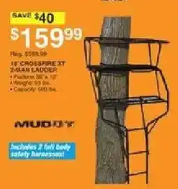 Dunham's Sports Muddy 14' Crosspire XT 2-Man Ladder offer