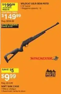 Dunham's Sports Winchester wildcat 22lr semi-auto offer