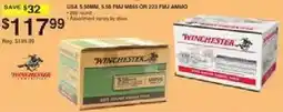 Dunham's Sports Winchester usa 5.56mm, 5.56 fmj m855 or 223 fmj ammo offer