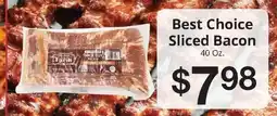 Hays Supermarket Best Choice Sliced Bacon offer