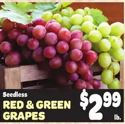 Gristedes Seedless Red & Green Grapes offer