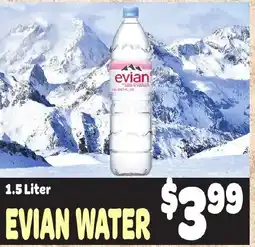 Gristedes Evian Water offer
