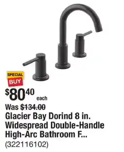 The Home Depot Glacier Bay Dorind 8 in. Widespread Double-Handle High-Arc Bathroom F.. offer