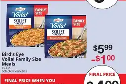 Hays Supermarket Bird's Eye Voila! Family Size Meals offer