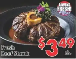 Valley Marketplace Fresh Beef Shank offer
