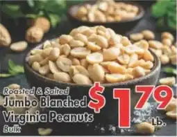 Valley Marketplace Roasted & Salted Jumbo Blanched Virginia Peanuts Bulk offer