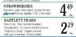 Lunardis Strawberries offer