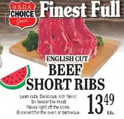 Lunardis Finest Full English Cut Beef Short Ribs offer