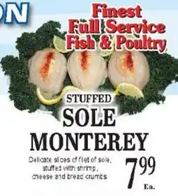 Lunardis Stuffed Sole Monterey offer