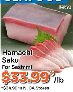 Tokyo Central Specialty Market Hamachi Saku For Sashimi offer