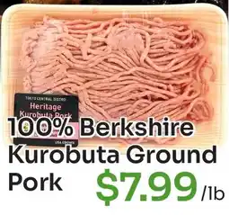 Tokyo Central Specialty Market 100% Berkshire Kurobuta Ground Pork offer