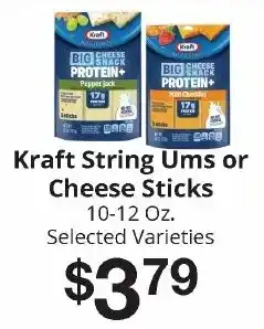 Hays Supermarket Kraft string ums or cheese sticks offer