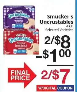 Hays Supermarket Smucker's Uncrustables offer